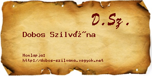Dobos Szilvána névjegykártya